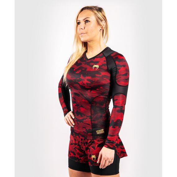 Venum Defender Rashguard - Long Sleeves - Black/Red, Colour: Schwarz, Size: L, 7 image