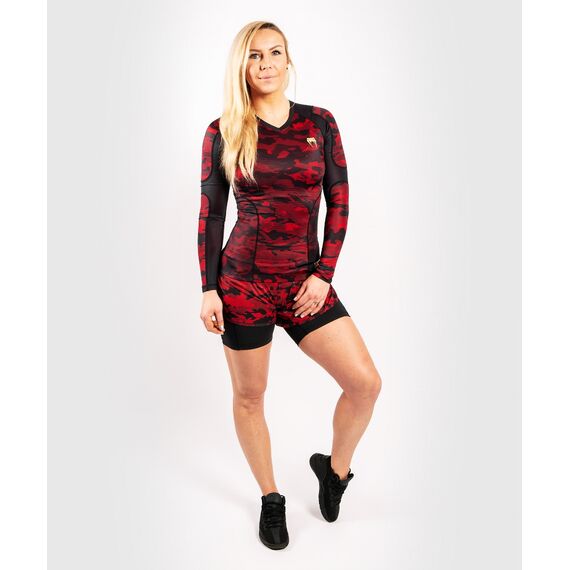 Venum Defender Rashguard - Long Sleeves - Black/Red, Colour: Schwarz, Size: L, 6 image