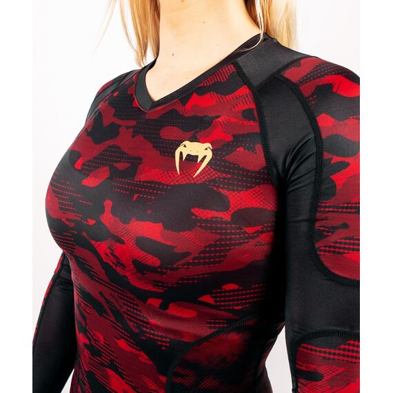 Venum Defender Rashguard - Long Sleeves - Black/Red, Colour: Schwarz, Size: L, 5 image