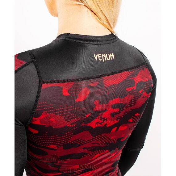 Venum Defender Rashguard - Long Sleeves - Black/Red, Colour: Schwarz, Size: L, 4 image