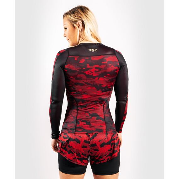 Venum Defender Rashguard - Long Sleeves - Black/Red, Colour: Schwarz, Size: L, 3 image