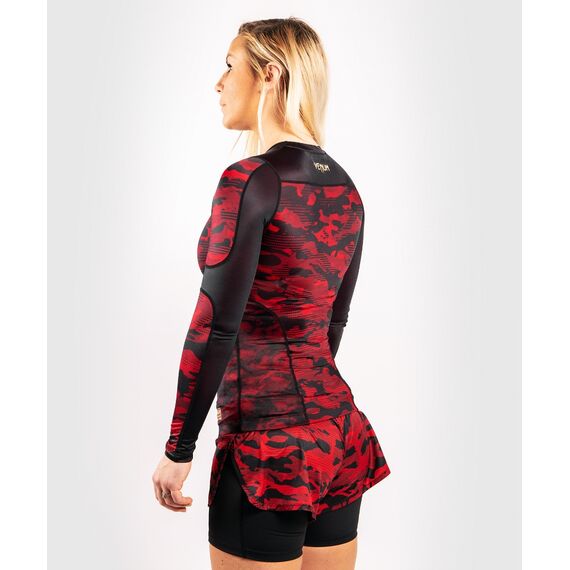 Venum Defender Rashguard - Long Sleeves - Black/Red, Colour: Schwarz, Size: L, 2 image