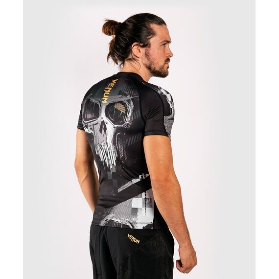 T-shirt de compression Venum Skullanches courtes - Noir, Couleur: Noir, Taille ne pas utiliser: M, 3 image