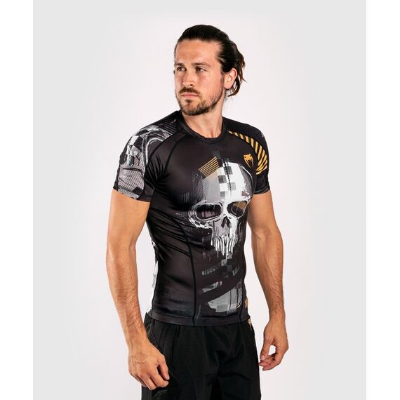 T-shirt de compression Venum Skullanches courtes - Noir, Couleur: Noir, Taille ne pas utiliser: M, 6 image