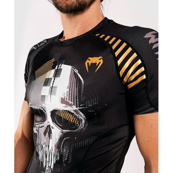 T-shirt de compression Venum Skullanches courtes - Noir, Couleur: Noir, Taille ne pas utiliser: M, 8 image