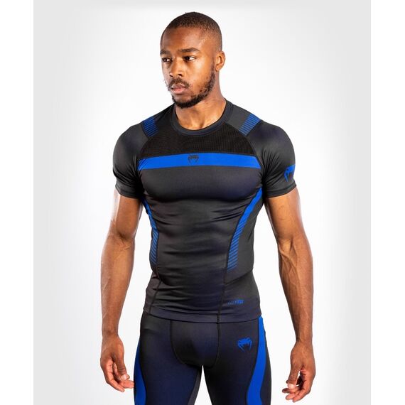 Venum NoGi 3.0 Rashguard hort Sleeves, Colour: Blue, Size: M