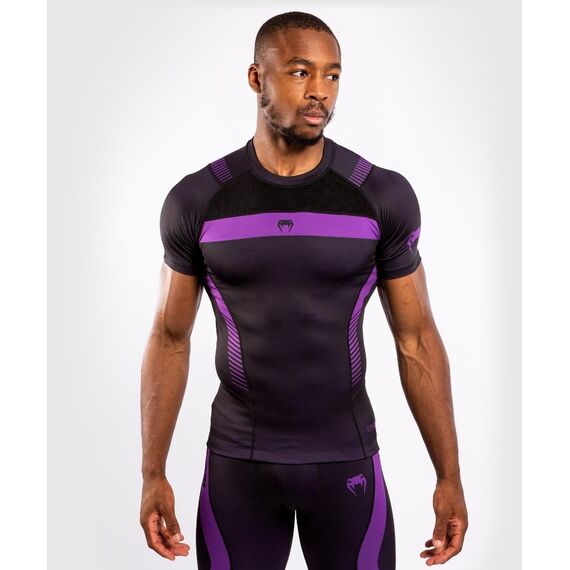 Venum NoGi 3.0 Rashguard hort Sleeves, Farbe: Violett, Grösse : S
