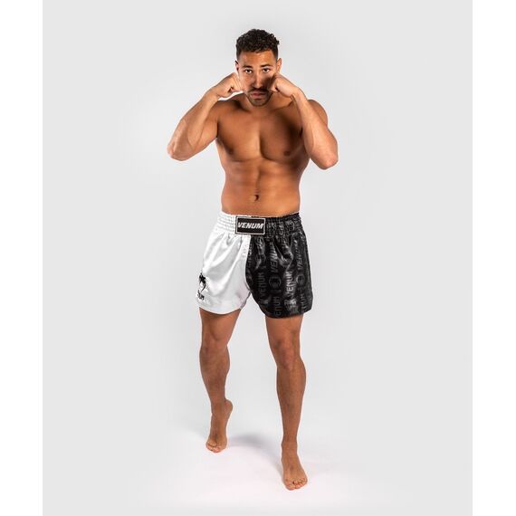 Venum Logos Muay Thai Shorts, Couleur: Blanc, Taille ne pas utiliser: L, 2 image