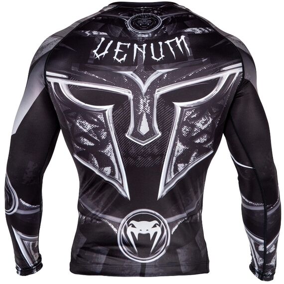 Venum Gladiator 3.0 Rashguard - Black-White - Long Sleeves, Bekleidungsgrösse: S, Farbe: Schwarz, Grösse : S, 4 image