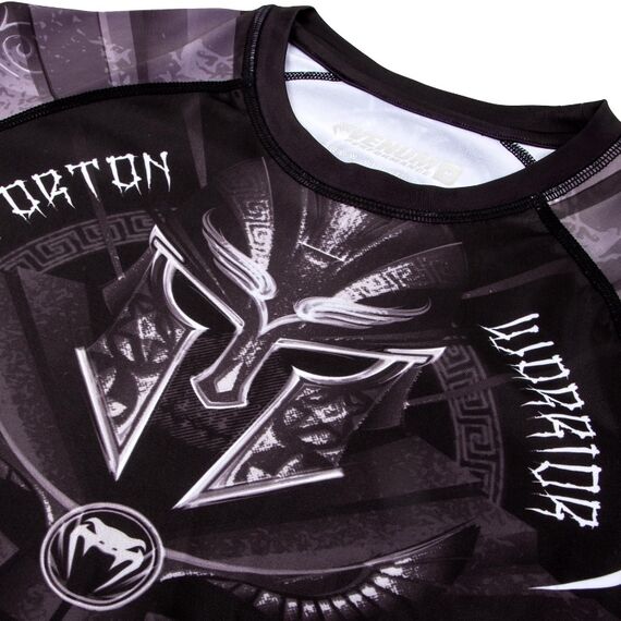 Venum Gladiator 3.0 Rashguard - Black-White - Long Sleeves, Bekleidungsgrösse: S, Farbe: Schwarz, Grösse : S, 7 image