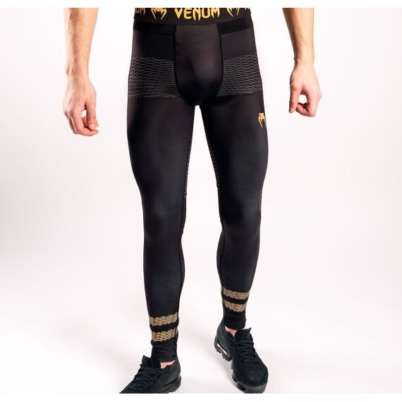 Venum Club 182 Spats - Black/Gold, Farbe: Mehrfarbig, Grösse : S