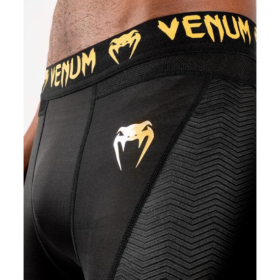 Venum G-Fit Spats - Black/Gold, Farbe: Schwarz, Grösse : L, 5 image