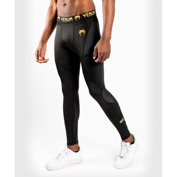 Venum G-Fit Spats - Black/Gold, Farbe: Schwarz, Grösse : L, 6 image