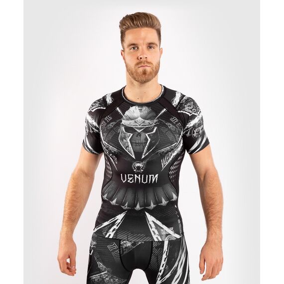 T-shirt de compression Venum GLDTR 4.0anches courtes, Couleur: Noir, Taille ne pas utiliser: XL