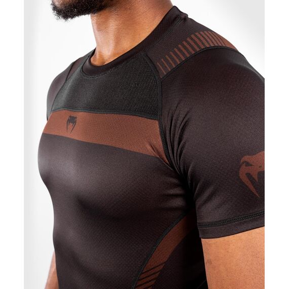 Venum NoGi 3.0 Rashguard hort Sleeves, Colour: Braun, Size: L, 5 image