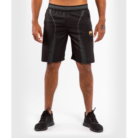Venum Athletics Training Shorts – Black/Gold, Size: M, Colour: Schwarz