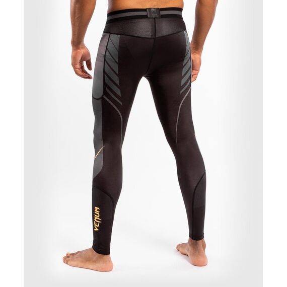 Venum Athletics Compression Tights – Black/Gold, Taille: S, Couleur: Noir, 2 image