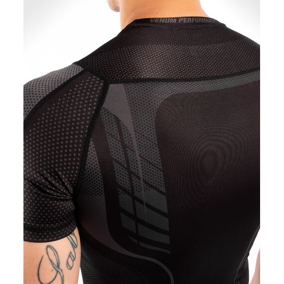 Venum Athletics Rashguard Short Sleeves – Black/Gold, Size: L, Colour: Schwarz, 4 image
