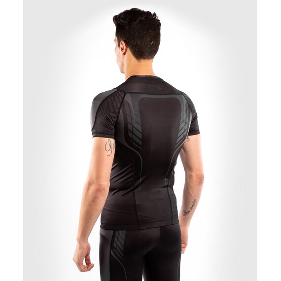 Venum Athletics Rashguard Short Sleeves – Black/Gold, Size: L, Colour: Schwarz, 6 image