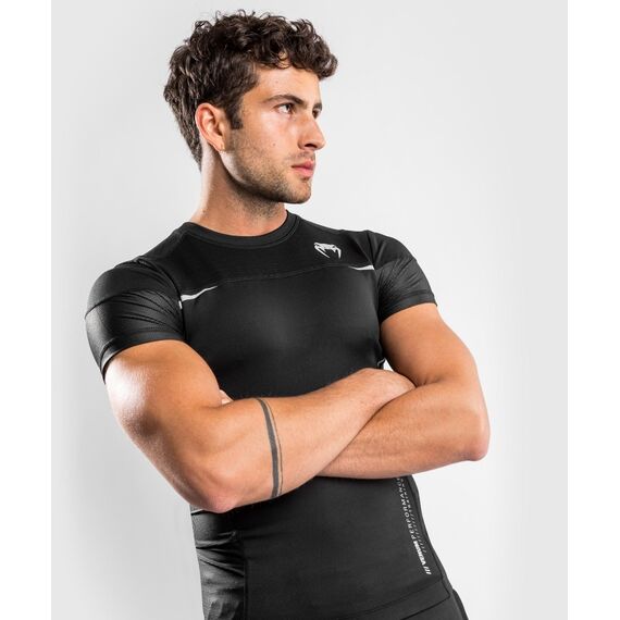 Venum tempest 2.0 Rashguard Short Sleeves, Colour: Schwarz, Size: XL, 6 image