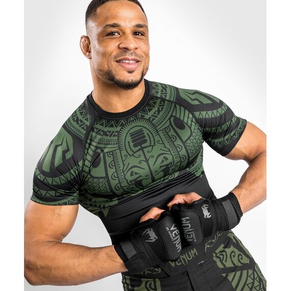 Venum Nakahi Rashguards  Short Sleeves, Taille: M, Couleur: Kaki, 3 image