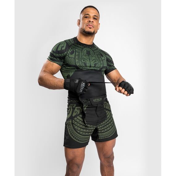 Venum Nakahi Rashguards  Short Sleeves, Taille: M, Couleur: Kaki, 5 image