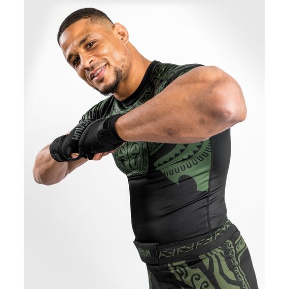 Venum Nakahi Rashguards  Short Sleeves, Taille: M, Couleur: Kaki, 8 image