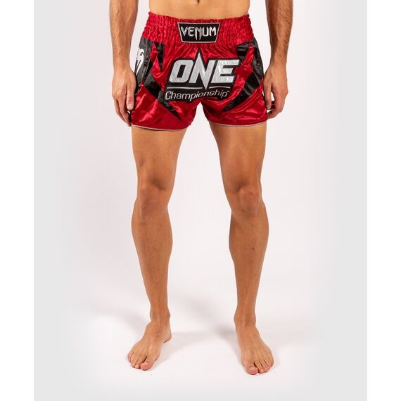 Venum ONE FC Muay Thai Shorts, Farbe: Rot, Grösse : XL