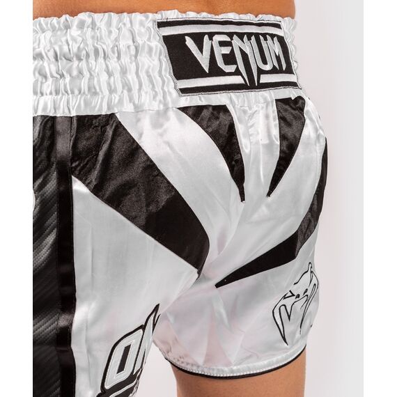Venum x ONE FC Muay Thai Shorts - White/Black, Colore: Bianco , Size: L, 4 image