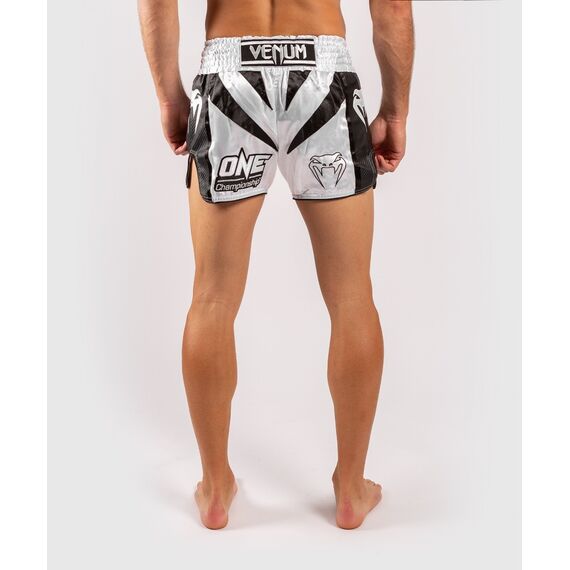 Venum x ONE FC Muay Thai Shorts - White/Black, Colore: Bianco , Size: L, 6 image