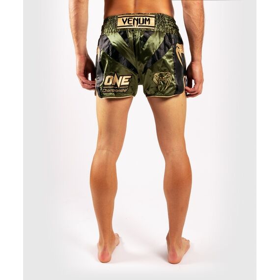 Shorts de muay thai Venum x ONE FC - Kaki/Doré, Couleur: Kaki, Taille ne pas utiliser: M, 4 image