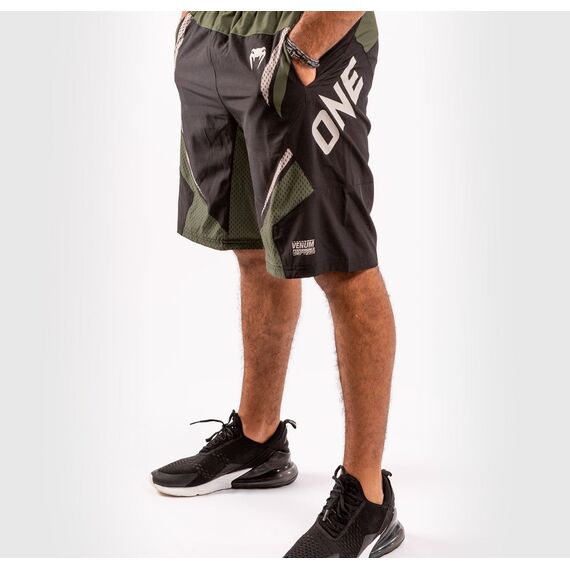Short d'entrainement Venum ONE FC Impact  - Noir/Kaki, Couleur: Kaki, Taille ne pas utiliser: XL, 3 image