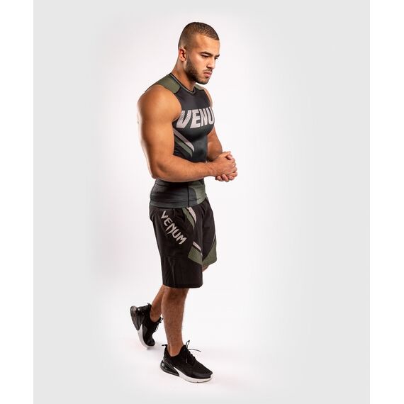 Venum ONE FC Impact Rashguard leeveless - Black/Khaki, Colour: Khaki, Size: XL, 8 image