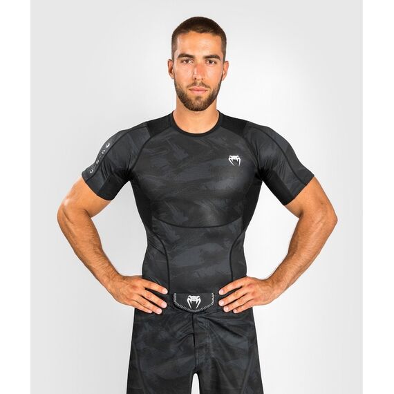Venum Electron 3.0 Rashguard - Short Sleeves - Black - S, Taille: S, Couleur: Noir