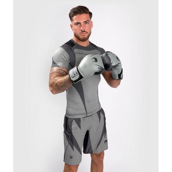 Venum Stone Rashguard - Short Sleeves  - Mineral Green - L, Taille: L, Couleur: Gris, 3 image