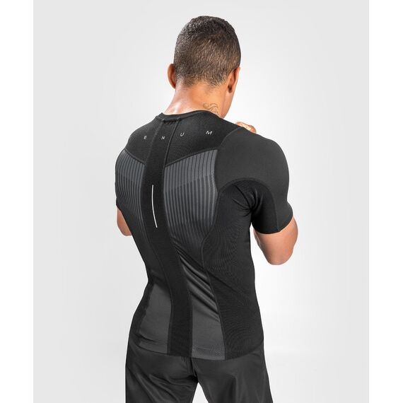 Venum Biomecha Rashguard Short Sleeves - Black/Grey - L, Bekleidungsgrösse: L, Farbe: Schwarz, 3 image