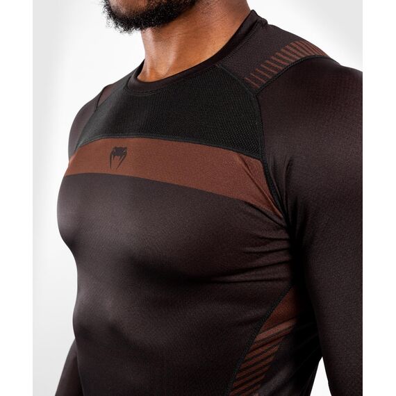 Venum NoGi 3.0 Rashguard long Sleeves, Colour: Braun, Size: S, 4 image