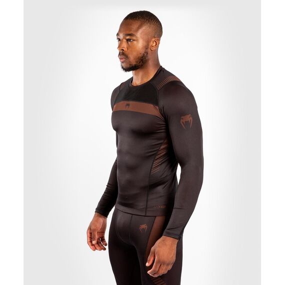 Venum NoGi 3.0 Rashguard long Sleeves, Colour: Braun, Size: S, 6 image