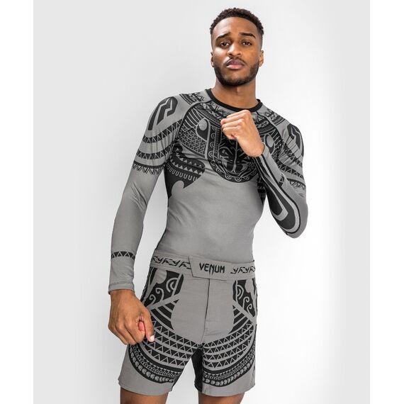 Venum Nakahi Rashguard  Long Sleeves, Bekleidungsgrösse: S, Farbe: Grau