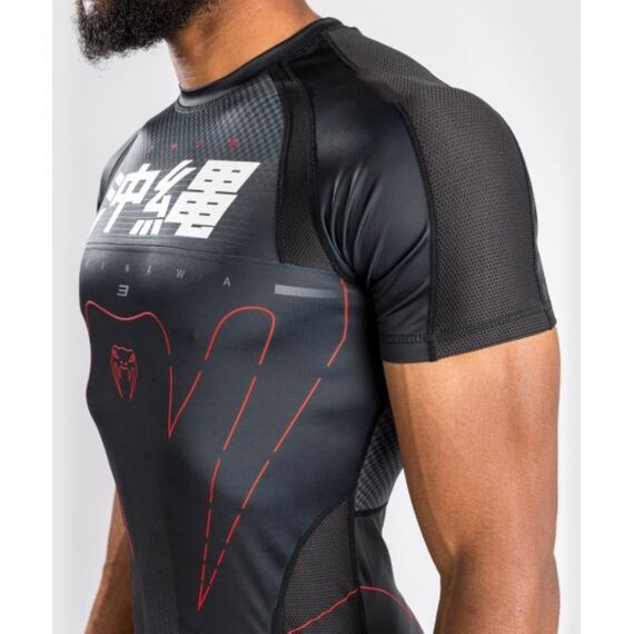 Venum Okinawa 3.0 Rashguard Short Sleeves, Bekleidungsgrösse: M, Farbe: Schwarz, 3 image