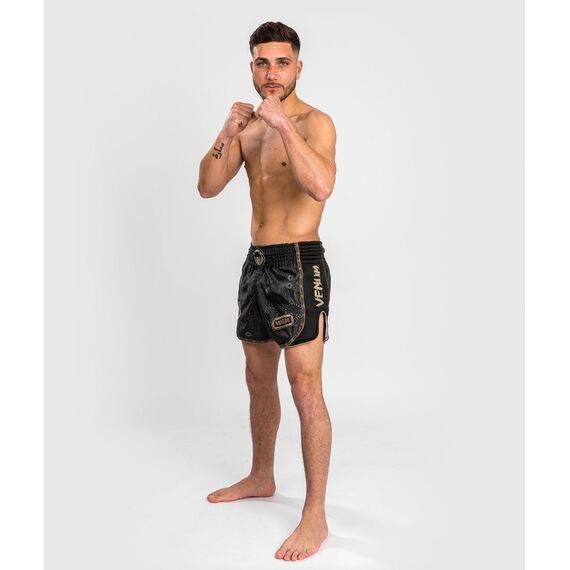 Venum Santa Muerte Dark Side - Muay Thai Shorts - Black/Brown - S, Bekleidungsgrösse: S, Farbe: Schwarz, 5 image