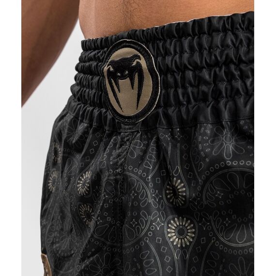 Venum Santa Muerte Dark Side - Muay Thai Shorts - Black/Brown - S, Bekleidungsgrösse: S, Farbe: Schwarz, 6 image