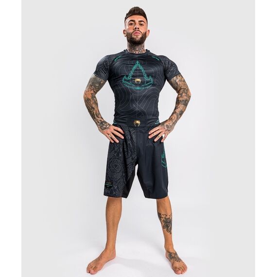 Venum Assassin's Creed Reloaded Rashguard - Short Sleeves - Black - XL, Size: XL, Colour: Schwarz, 4 image