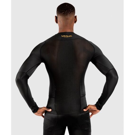 Rashguard Venum G-Fitanches longues - Noir/Or, Couleur: Noir, Taille ne pas utiliser: M, 3 image