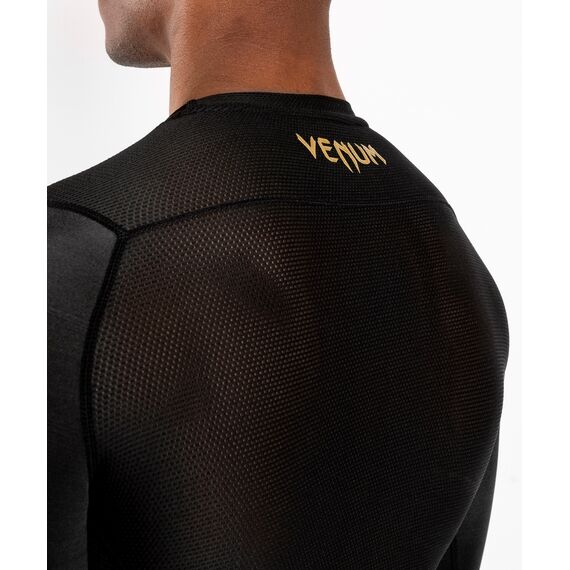 Rashguard Venum G-Fitanches longues - Noir/Or, Couleur: Noir, Taille ne pas utiliser: M, 5 image