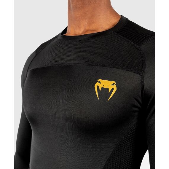 Rashguard Venum G-Fitanches longues - Noir/Or, Couleur: Noir, Taille ne pas utiliser: M, 6 image