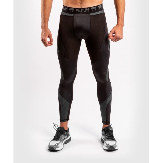 Venum ONE FC Impact Compression Tights - Black/Black, Colour: Schwarz, Size: L, 8 image