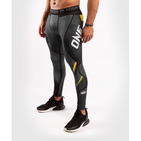 Venum ONE FC Impact Compresssion Tights, Farbe: Grau, Grösse : S, 9 image