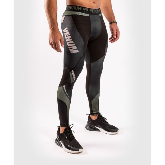 Pantalon de compression Venum ONE FC Impact - Noir/Kaki, Couleur: Kaki, Taille ne pas utiliser: S
