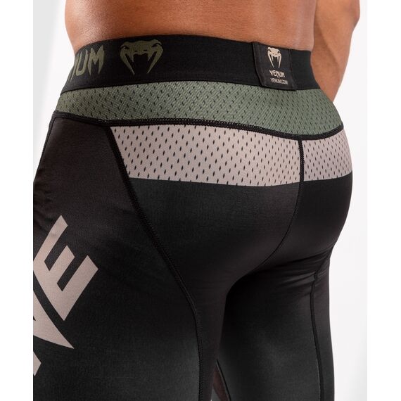 Pantalon de compression Venum ONE FC Impact - Noir/Kaki, Couleur: Kaki, Taille ne pas utiliser: S, 3 image